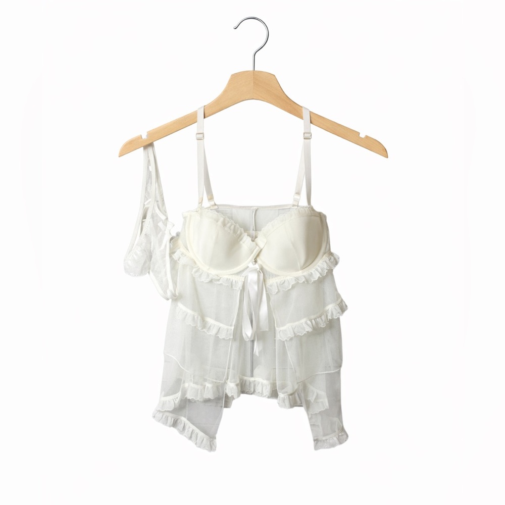 Victoria’s Secret I Do Collection Babydoll Chemise 34D White Bridal Lingerie